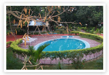 Pool at Hotel Leela Vilas