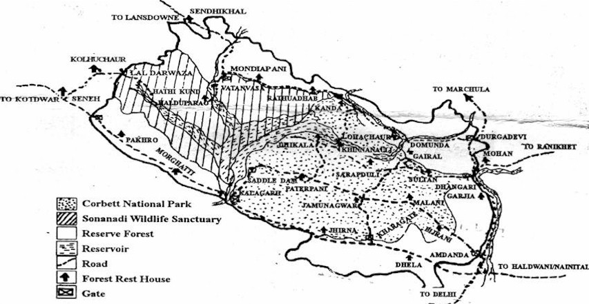 Corbett National Park Map