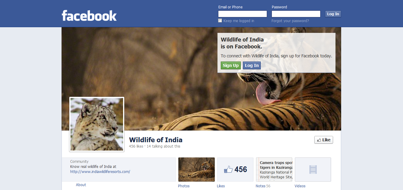 Wildlife of India Facebook Page