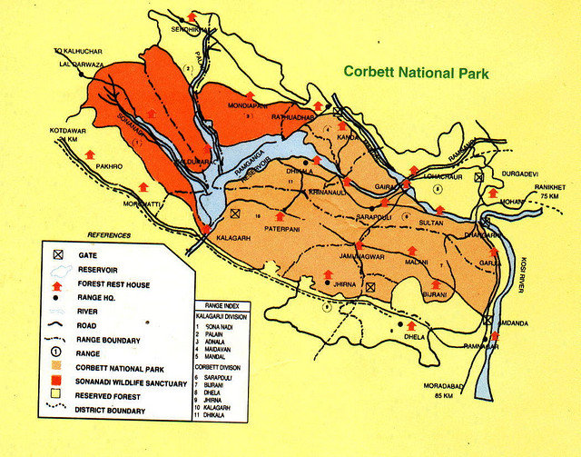 Corbett National Park Map